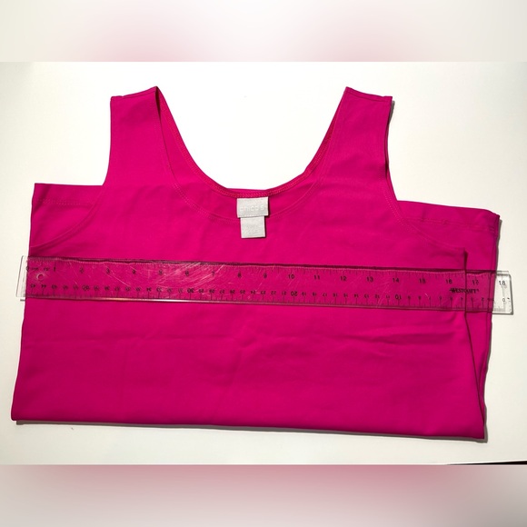 Chico's Pink Sleeveless Tank Top Size 1 - Picture 4 of 6
